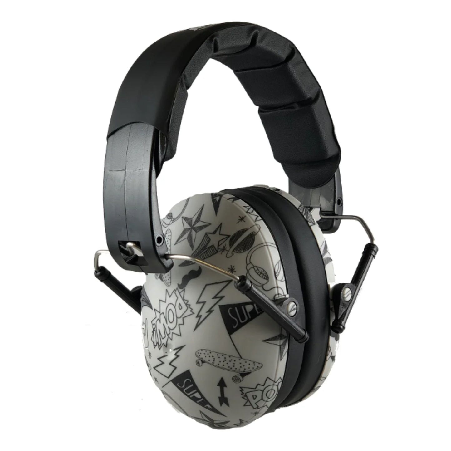 Banz Kids Earmuffs in the Graffiti pattern