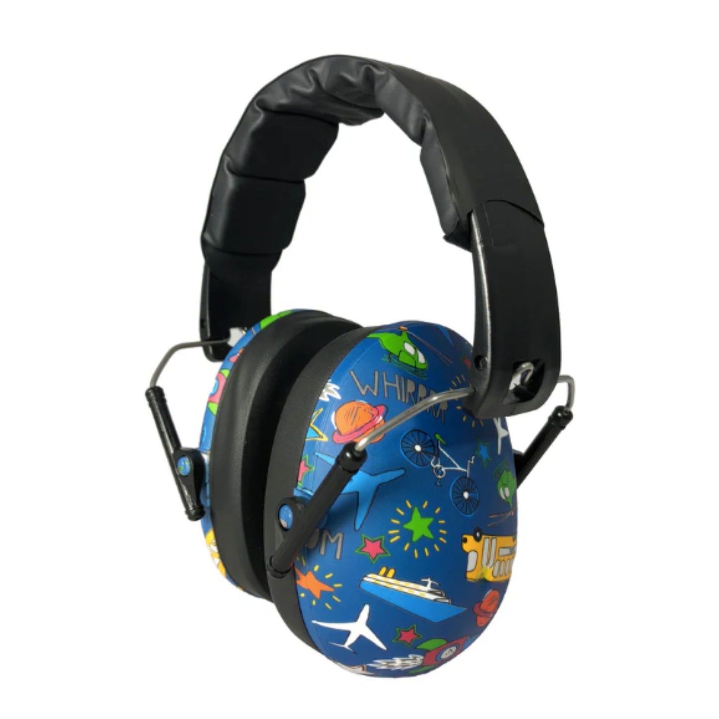 Banz Kids Earmuffs in the Transport pattern