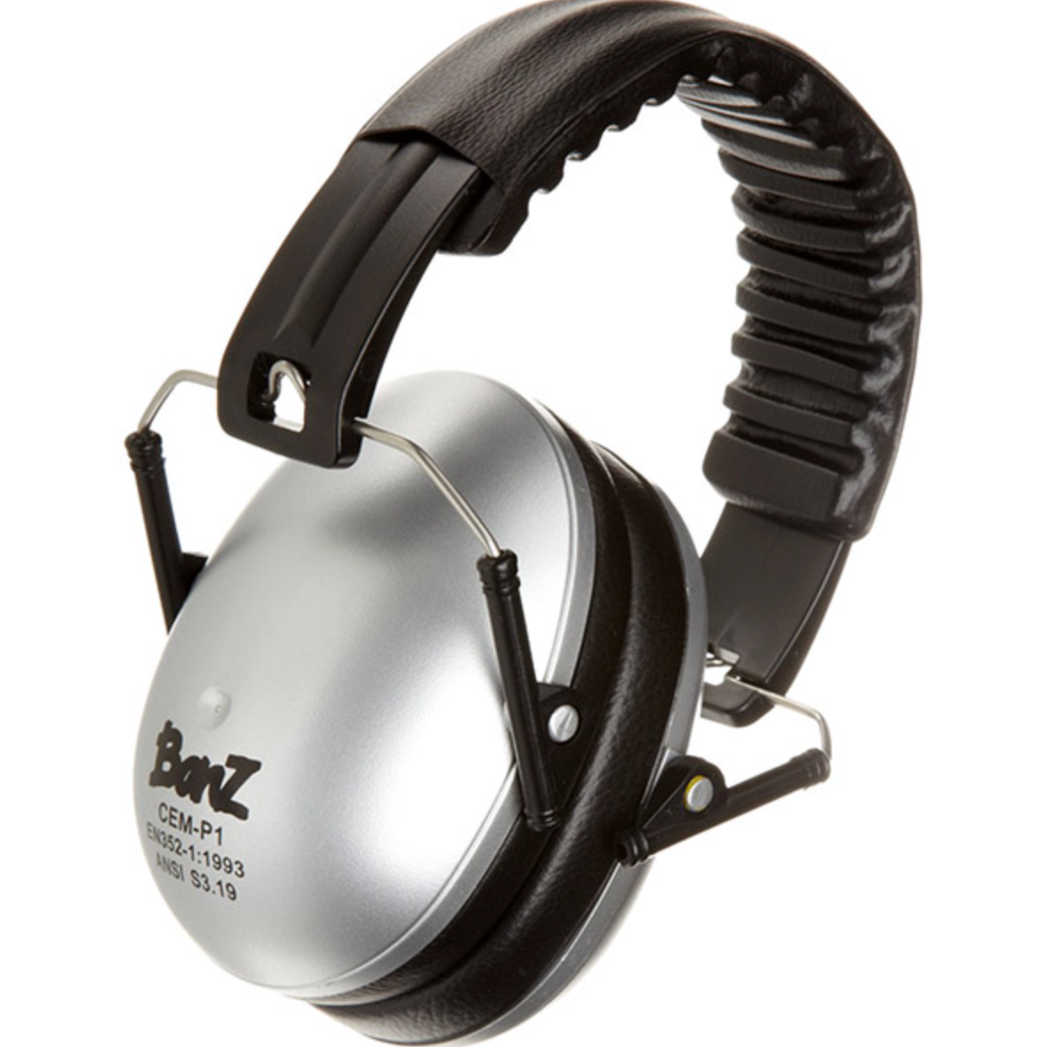 Banz ear muffs for 2-10 years in silver