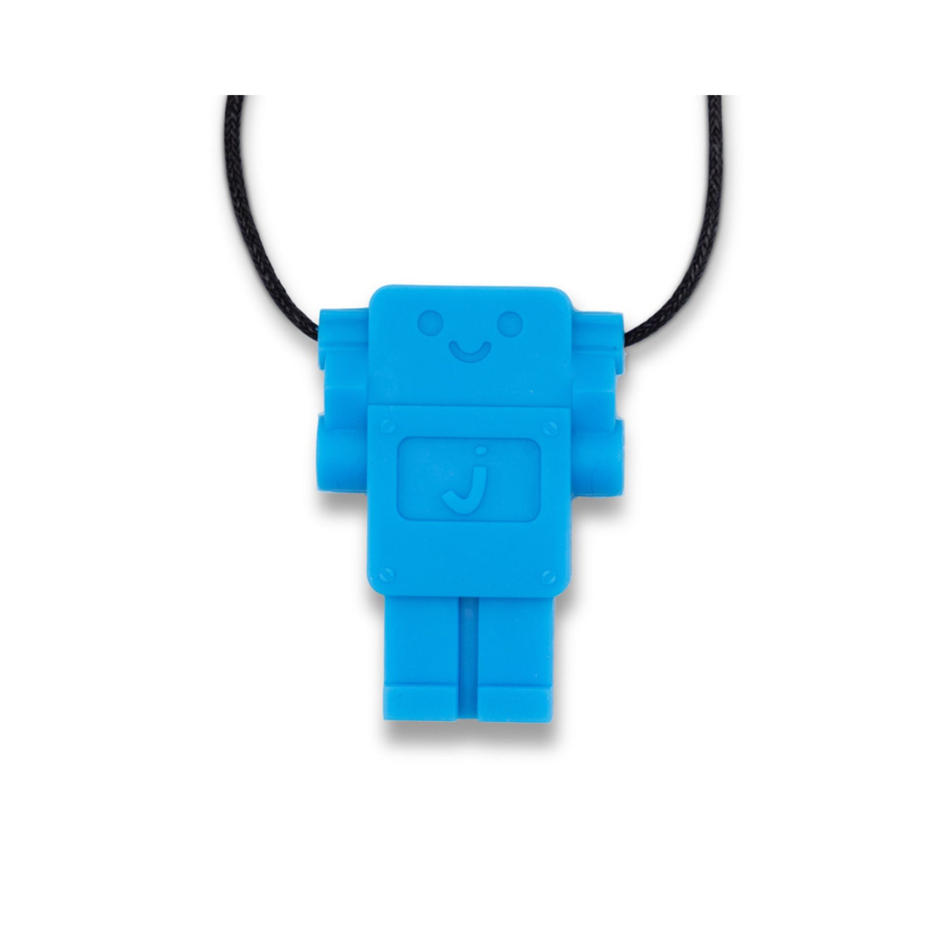 Jellystone Designs Chew Necklace Robot in Blue Hawaiian