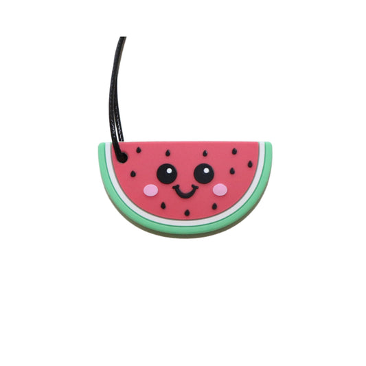 Jellystone Designs Chew Necklace Watermelon in Bright