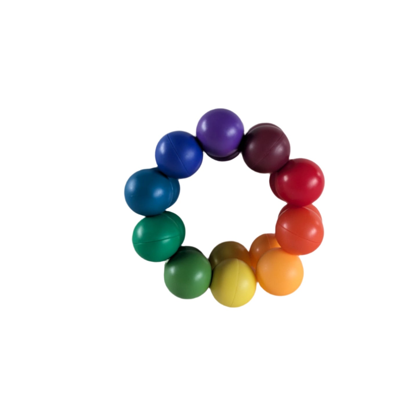 Rainbow Ball Fidget Toy in a circle shape