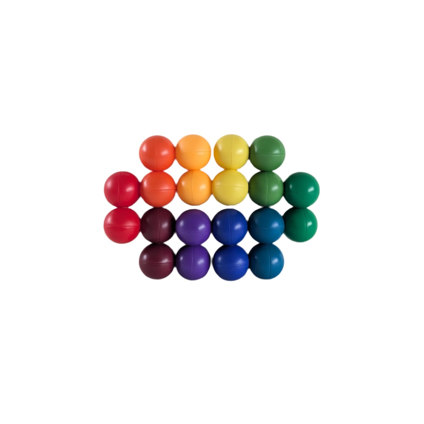 Rainbow Ball Fidget Toy in a flat shape