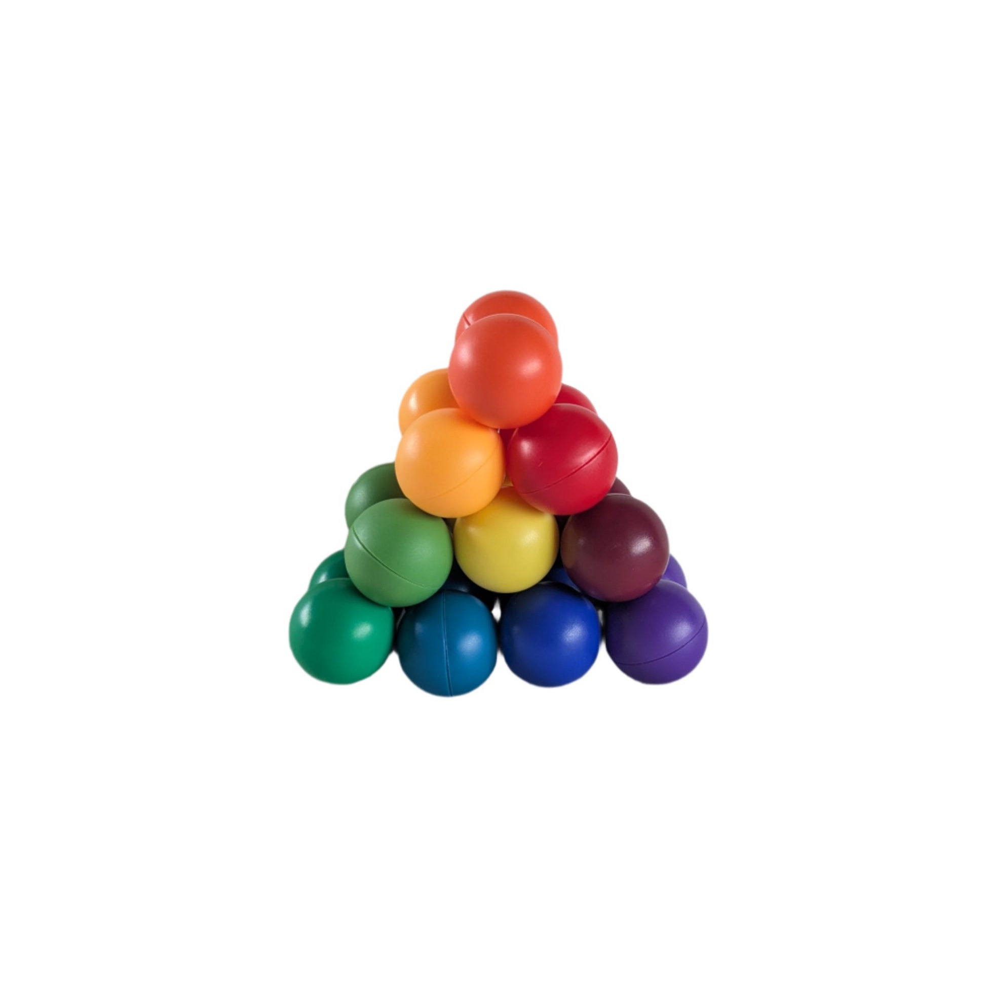 Rainbow Ball Fidget Toy in a pyramid shape