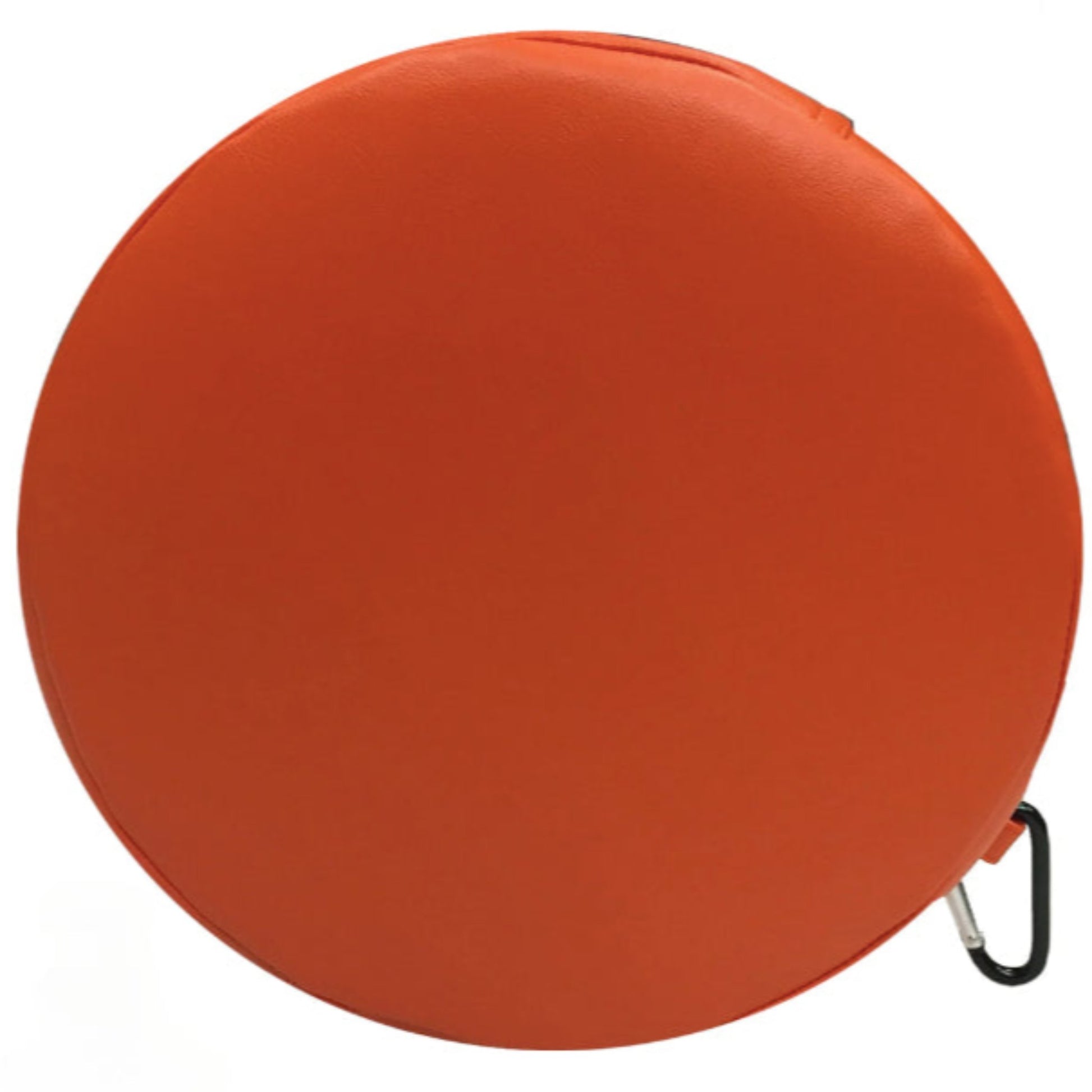 Senseez Vibrating Cushion, Originals calming cushion in the Orange Circle design showing the clip