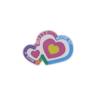 Sensory Stickers 5-pack - Large Heart design